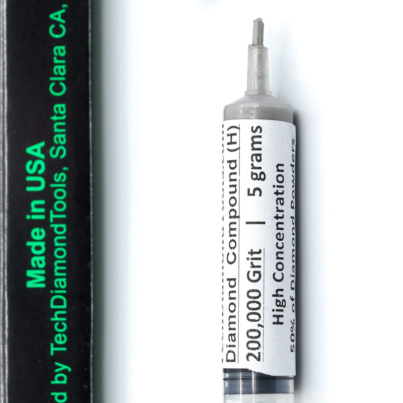 TechDiamondTools Kit of 3 Diamond Polishing Compound Polishing Paste 14000 100000 200000 Grit for Marble Glass Metal Rock Jewelry Resin Silver Gemstone with High Concentration Diamond Powder USA Made 200000 100000 14000 grit