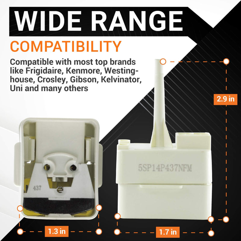 Ultra Durable 2188830 Refrigerator Compressor Relay & Overload Replacement by Blue Stars - Exact Fit for Whirlpool & Kenmore Refrigerators - Replaces AP3885081 2220475 PS993073 2188829 1177466