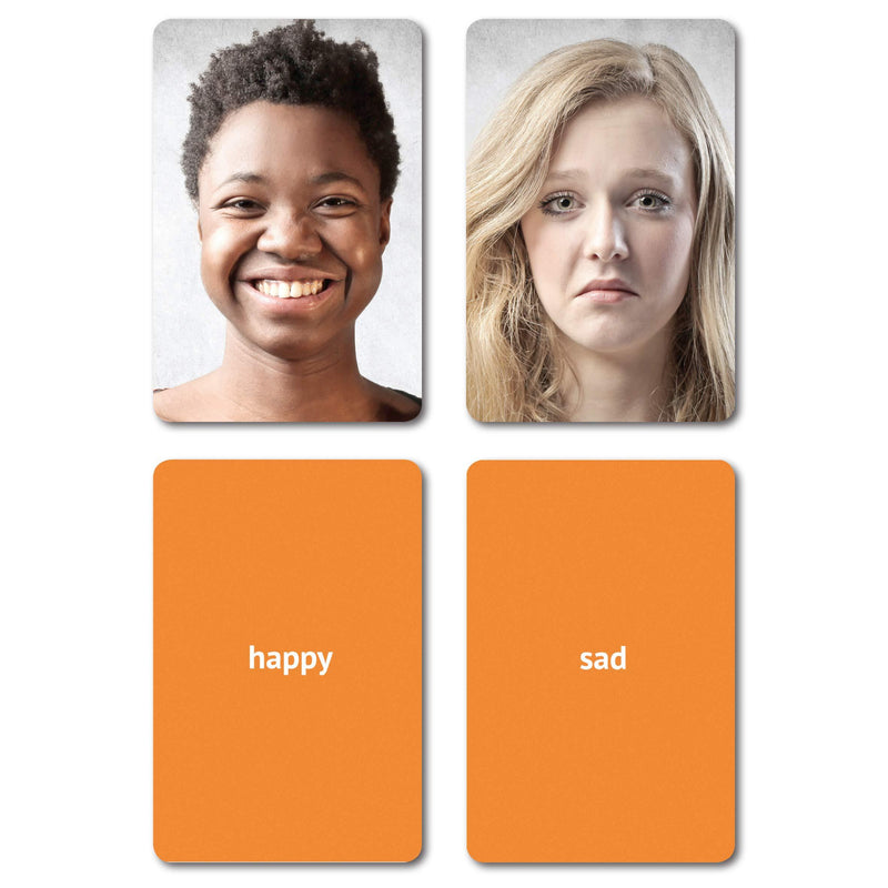 Picture My Picture Feelings and Emotions Flash Cards | 40 Emotion Development Language Photo Cards | Speech Therapy Materials and ESL Materials