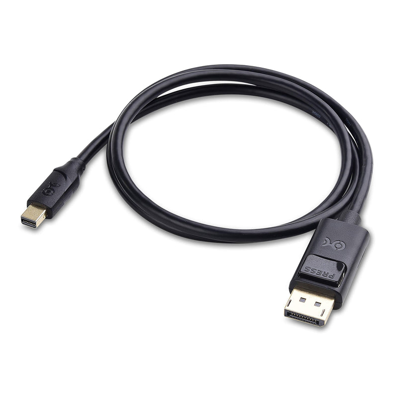 Cable Matters Mini DisplayPort to DisplayPort Cable (DisplayPort to Mini DisplayPort 1.4 Cable) with 8K 60Hz Video Resolution and HDR in Black 3 Feet - Thunderbolt and Thunderbolt 2 Port Compatible