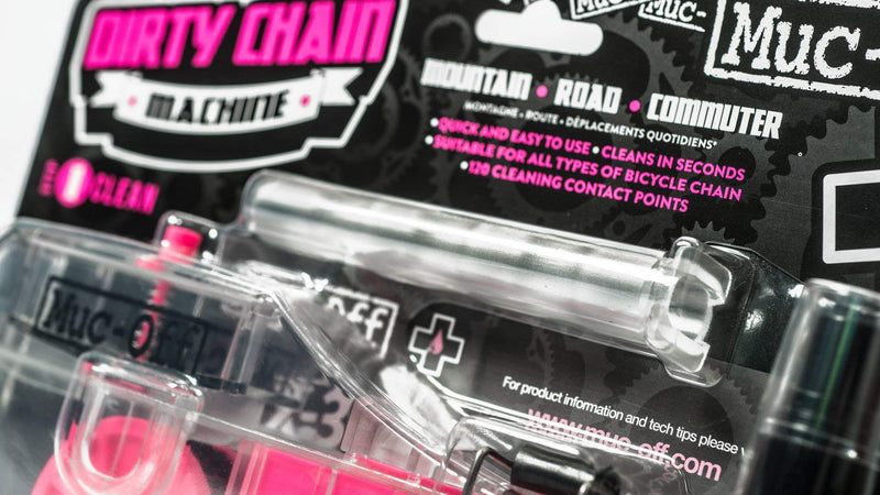 Muc Off X-3 Dirty Chain Machine - Bicycle Chain Cleaning Device for A Deep and Effective Clean - Includes 75ml Bio Drivetrain Cleaner Bottle