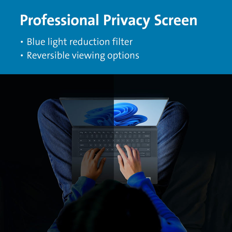 Kensington MagPro™ Magnetic Laptop Privacy Screen 16 inch, Removable 16:10 Laptop Privacy Filter Shield, Anti-Glare, Blue Ray Reduction, Compatible with HP/Dell/Acer/Asus/Lenovo (K55256WW) Laptop (16:10) 16" (16:10)