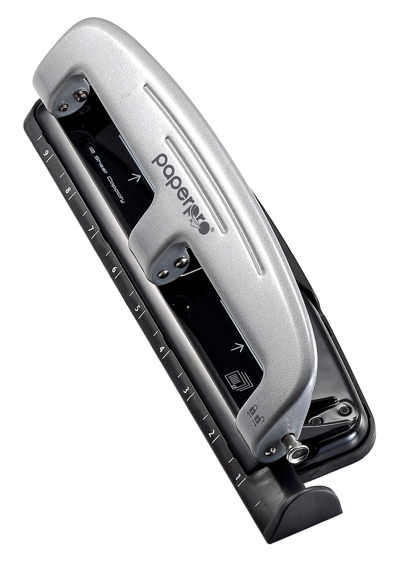 Bostitch Three-Hole Punch, Silver/Black (2101)