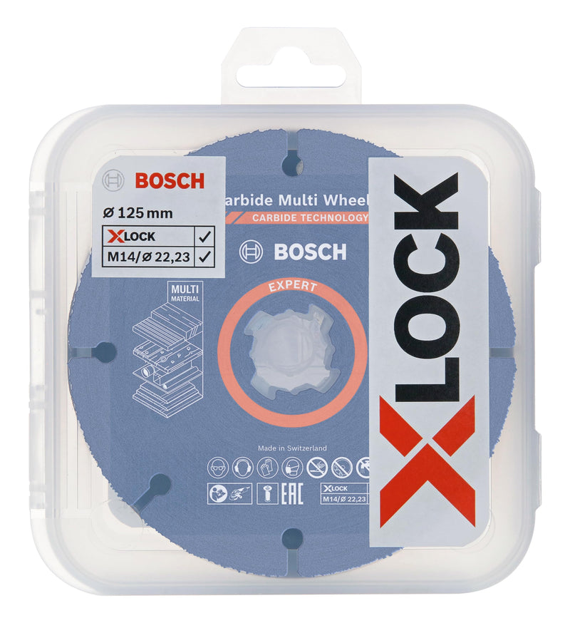 Bosch accessories 5 pieces. X-LOCK cutting discs grinding disc set (stainless steel, metal, Ø 125 mm, angle grinder accessories)