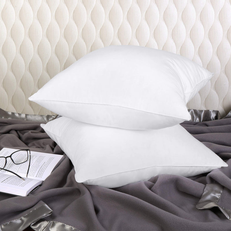 Utopia Bedding Throw Pillows Insert (Pack of 2, White) - 12 x 12 Inches Bed and Couch Pillows - Indoor Decorative Pillows