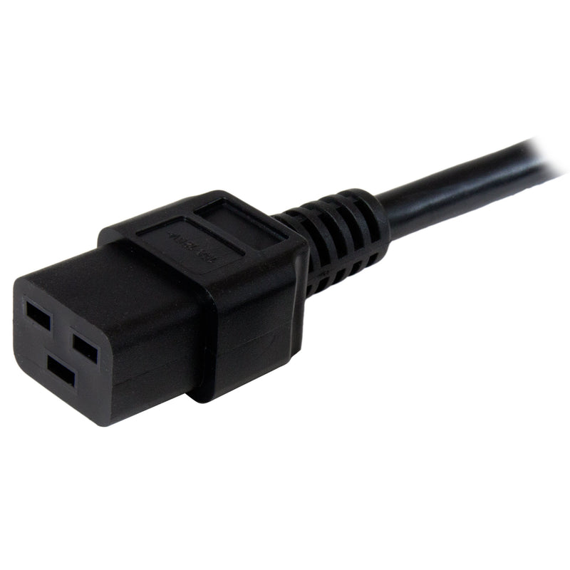 StarTech.com 6 ft Heavy Duty 14 AWG Computer Power Cord - NEMA 5-15P to C19 - 14 AWG Power Cable - NEMA 5-15P to IEC 320 C19 Power Cord (PXT515C19146) 6 ft / 2m