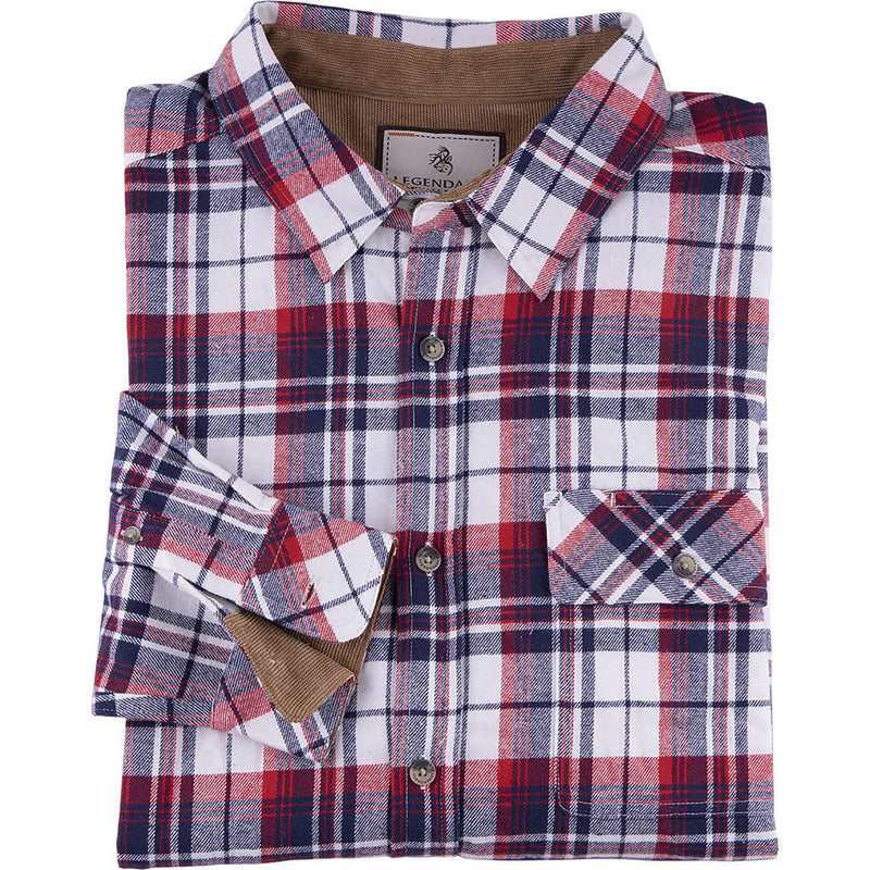 Legendary Whitetails Men's Buck Camp Flannel Shirt Americana Plaid Small