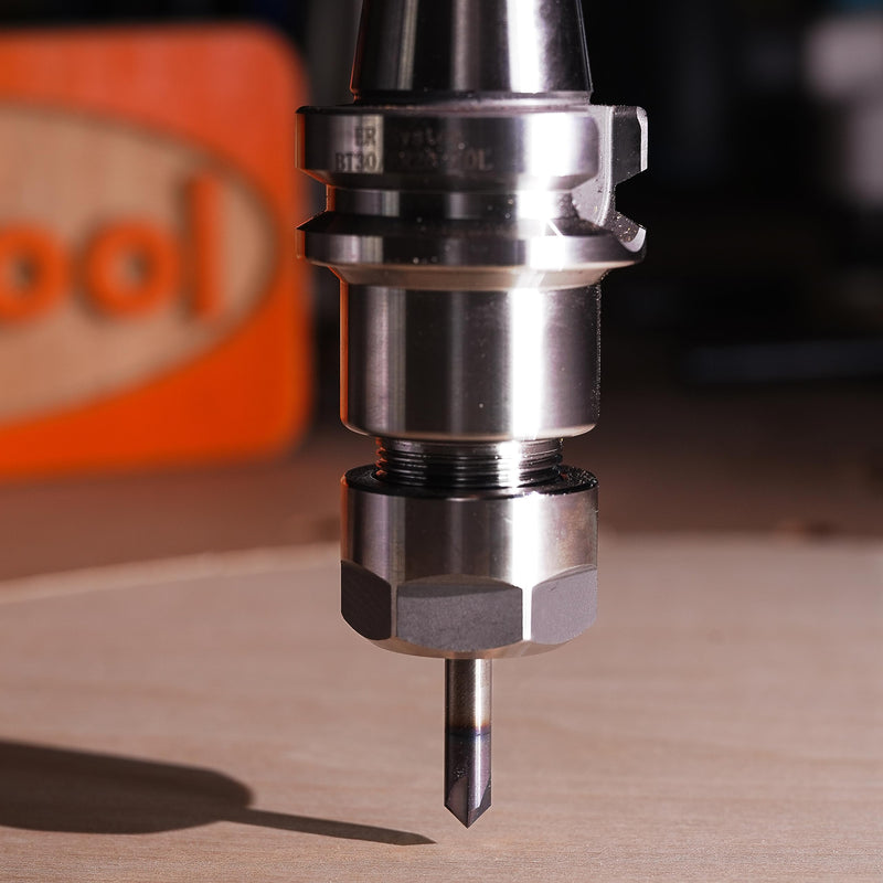 SpeTool chamfer cutter engraving cutter 3 flutes V groove cutter 6 mm shank 60 degrees solid carbide engraving end mill wood cutter with TiAlN coating CNC cutter for router for machine tools and chamfering ECP3F-D6.0-R60