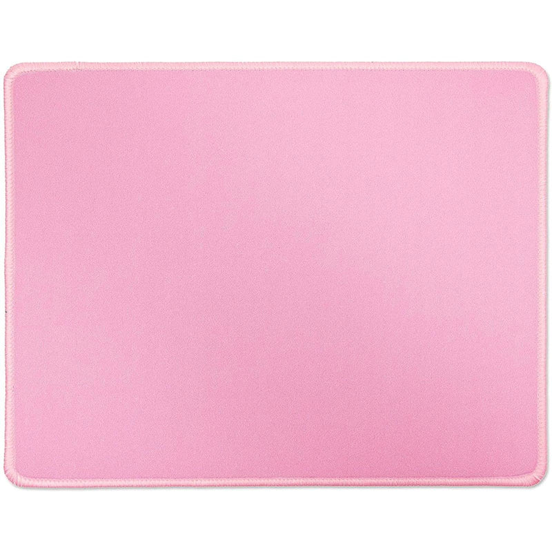 Pink Mouse Pad with Stitched Edges (11 x 8.7 Inches, 4 Pack)