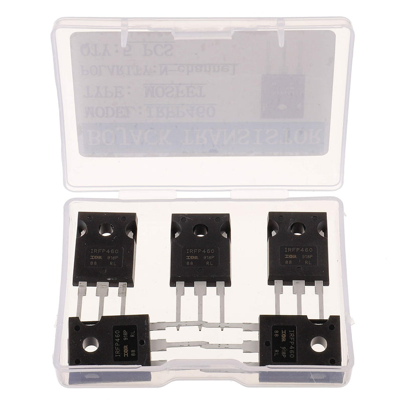 BOJACK IRFP460 MOSFET Transistors IRFP460N 20A 500V N-Channel Power MOSFET IRFP460NPBF TO-247(Pack of 5 Pcs)