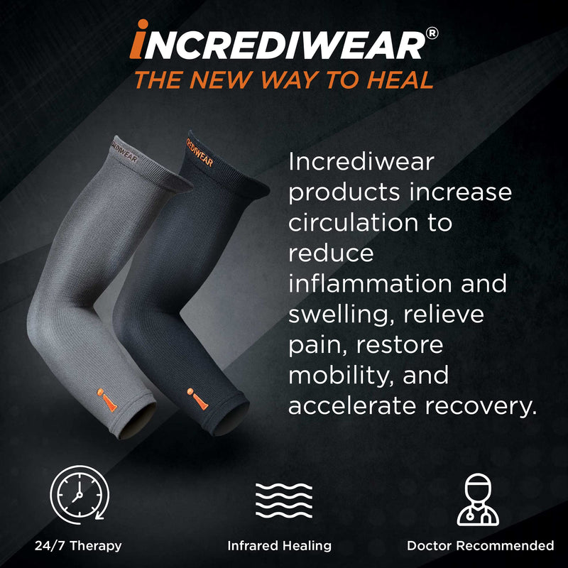 Incrediwear Arm Sleeves For Men and Women to Help Muscle Recovery Small/Medium (Pack of 1) Black