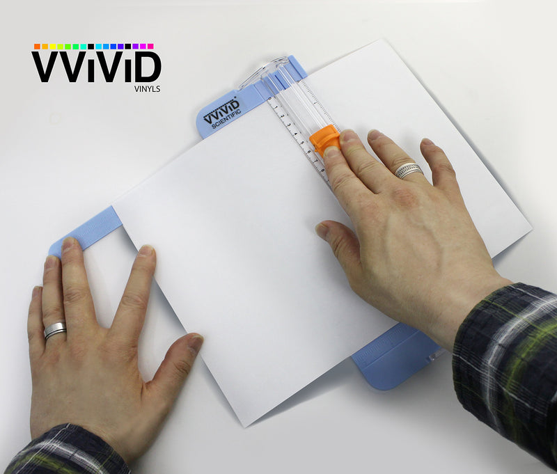 VViViD A4 / A5 Paper Trimmer, 9 inch, with Security Safeguard, Measuring Grid, and Ruler (Inches & cm) 9" Sliding Blade