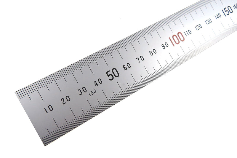 Shinwa H101-E 600 mm Rigid"Zero Glare" Metric Machinist Ruler/Rule Scale .5 mm & mm