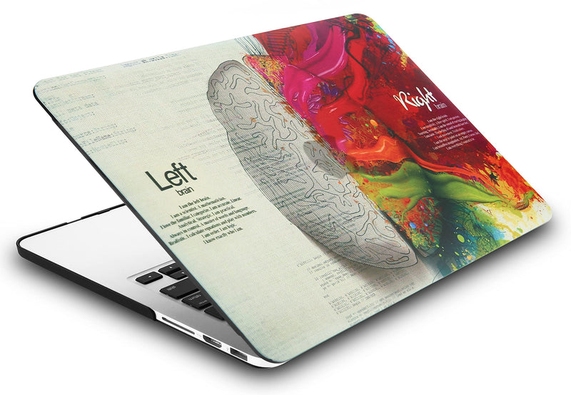 KECC Compatible with MacBook Pro Retina 13 inch Case 2012-2015 Release A1502 A1425 Plastic Hard Shell + Keyboard Cover + Sleeve (Brain) Brain