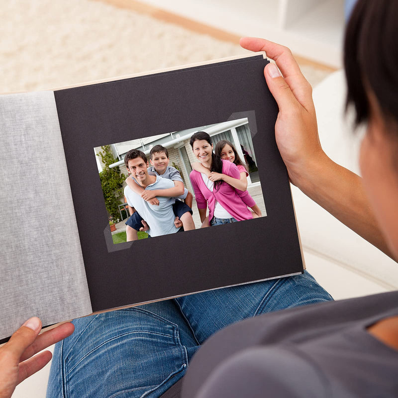 Aneco Transparent Photo Corners Clear Picture Mounting Corner Stickers for DIY Album, Scrapbook, Journal, 500 Pieces/Pack 1