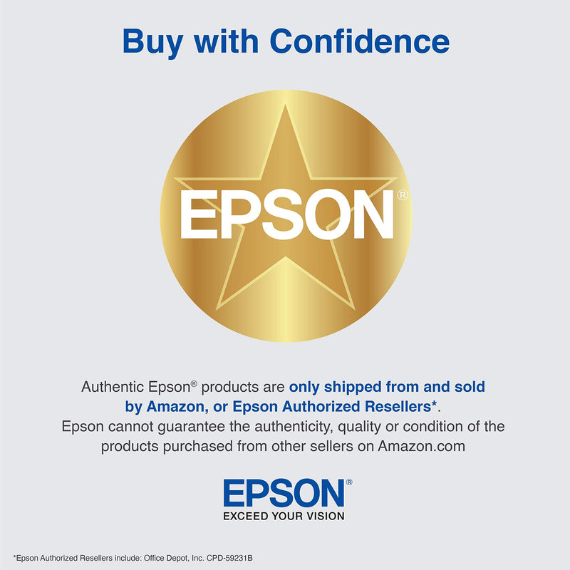 EPSON T212 Claria Ink Standard Capacity Black Cartridge (T212120-S) for select Epson Expression and WorkForce Printers
