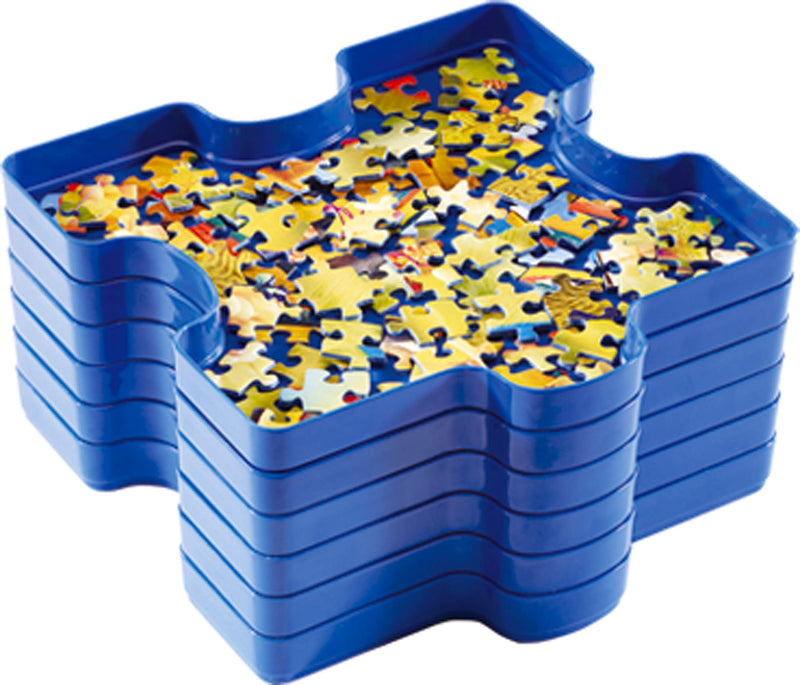 Ravensburger Sort and Go Jigsaw Puzzle Accessory - Sturdy and Easy to Use Plastic Puzzle Shaped Sorting Trays to Organize Puzzles Up to 1000 Pieces