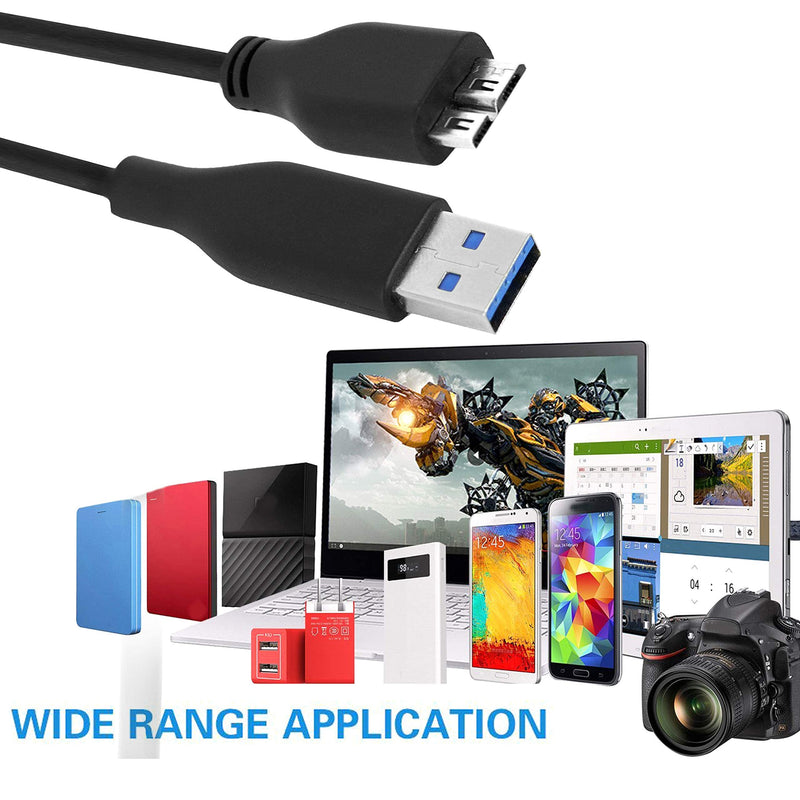 High Speed USB 3.0 Cable A to Micro B for Portable External Hard Drives (SaiTech IT-014)