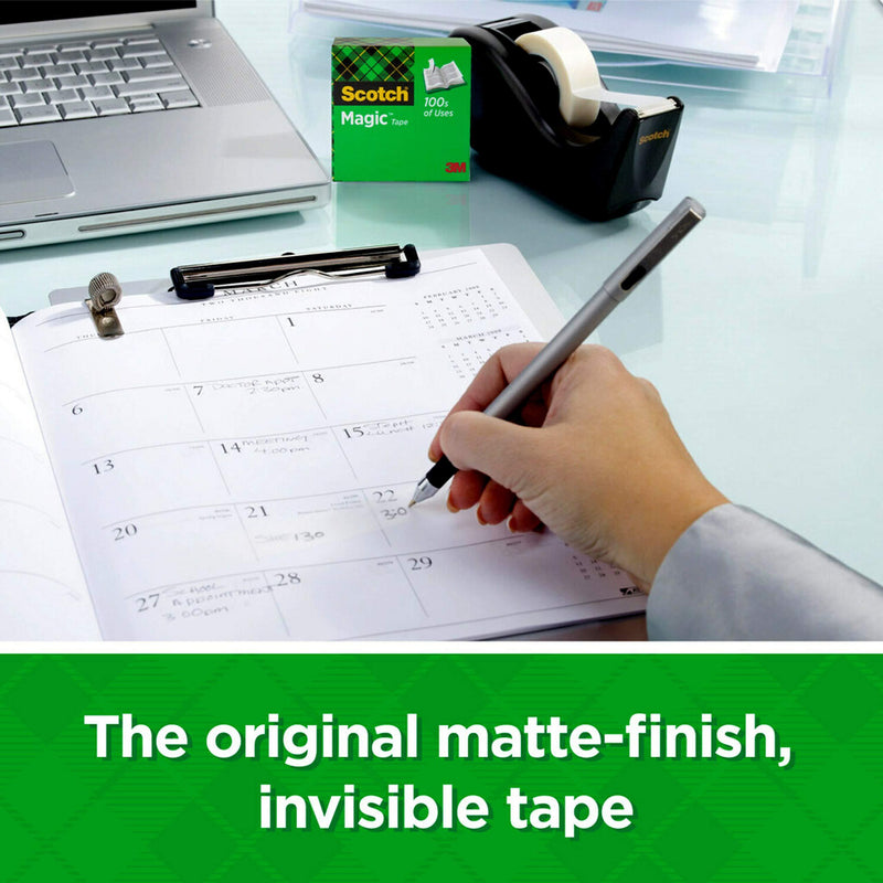 Scotch Magic Tape, 6 Rolls, Numerous Applications, Invisible, Engineered for Repairing, 3/4 x 1000 Inches, Boxed (810K6)