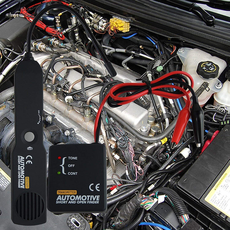 Automotive Car Repair Diagnostic Tool Cable Circuit Wire Tracker Tracers Analyzer Short Open Finder Tester Checker Device Detector Probe DC 6-42V Circuit Tracer