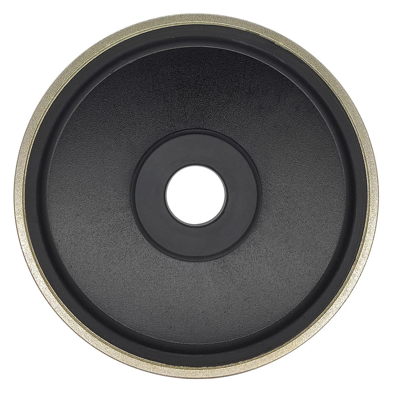 CAQUXIL Diamond Lapidary Jewelry Grinding Wheel 6 Inch with 1 Inch Arbor Hole, Diamond Grinding Wheel for Gem, Marble, Granite, Glass, Ceramics, Cemented Carbide, 240 Grit Grit 240