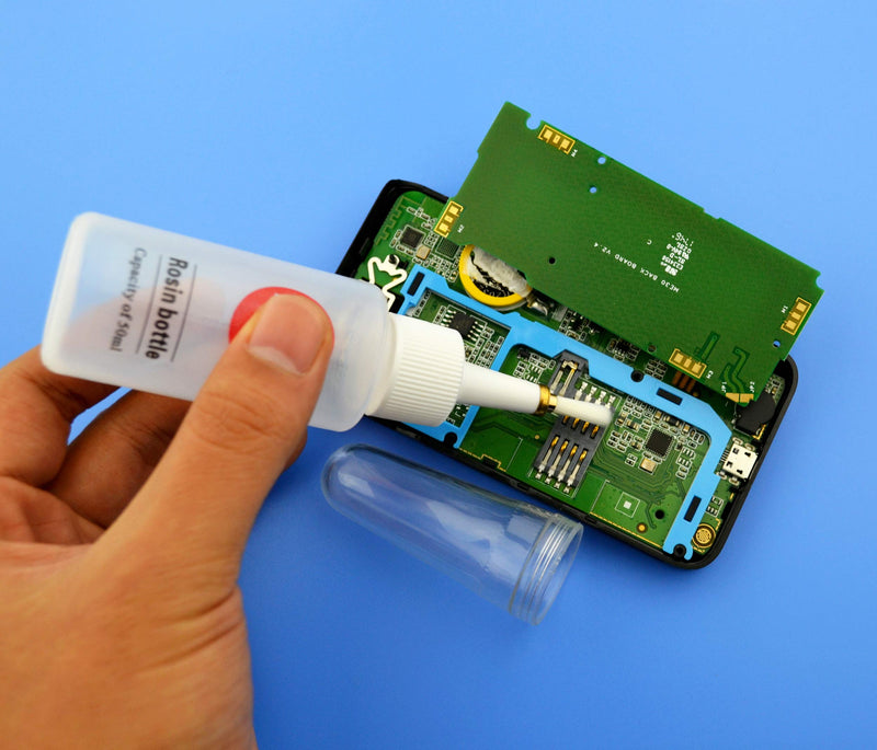 6Pcs Dispensing Bottle with 14Pcs Dispensing Needles and 1Pc Dispensing Brush and 12Pcs Cap (30ml+50ml+100ml)