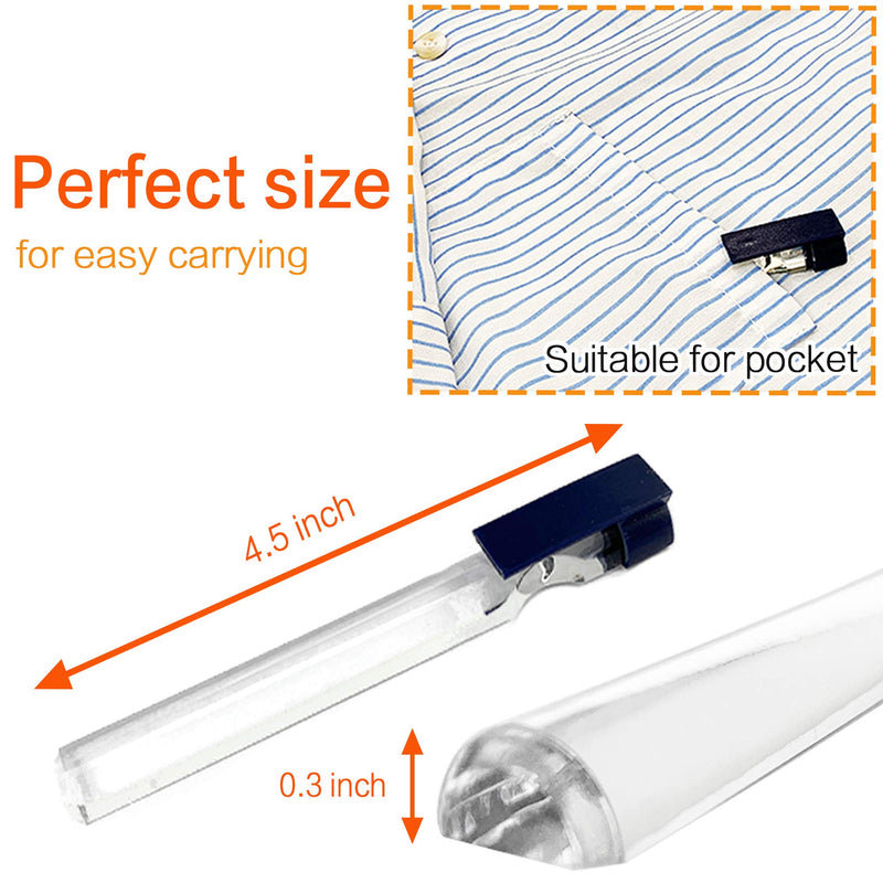 MagDepo Domed Bar Magnifier 3X 8 inch Optical Tool Bar Magnifying Glass with 1 Bonus 2X Bar Magnifier with Clip for Reading Small Prints, Books, and Maps