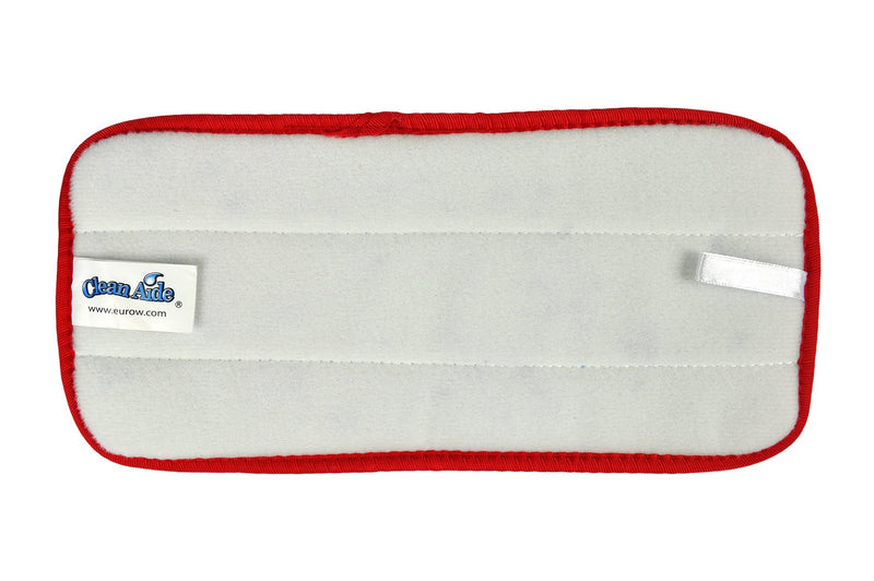 CleanAide All Purpose Twist Yarn Microfiber Mop Pads 10 Inches Red 6 Pack