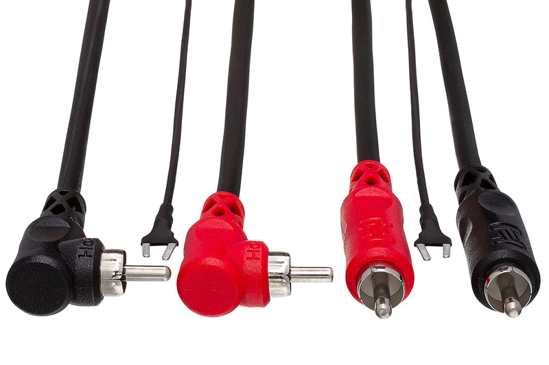 Hosa CRA-203DJ Dual RCA to Same with Ground Wire Stereo Interconnect, 9.8 feet 3 Meter