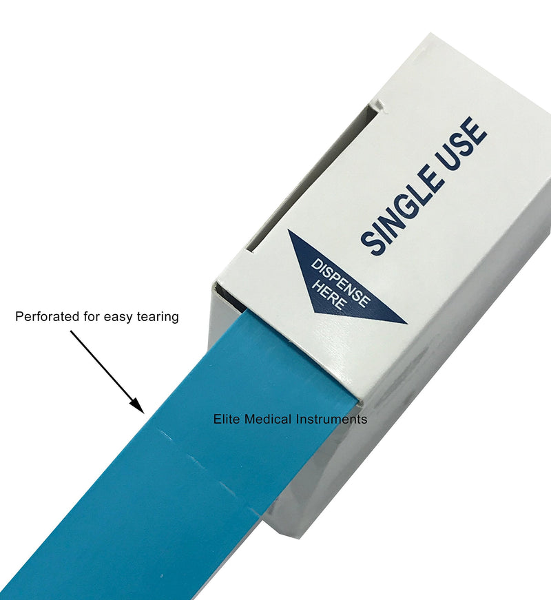 EMI Disposable Tourniquet Perforated Roll 1" x 18" Latex-Free - Blue - Pack of 25