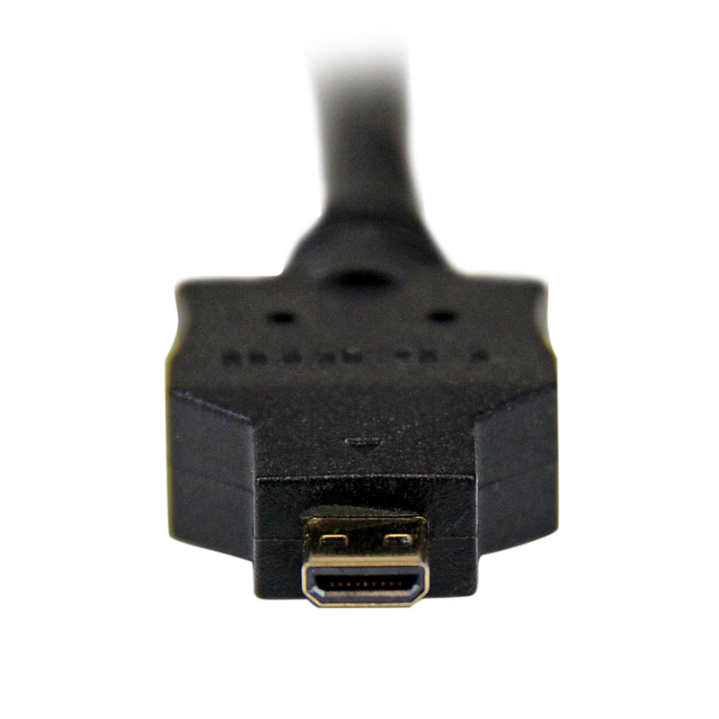 StarTech.com 2m Micro HDMI to DVI-D Cable - M/M - 2 meter Micro HDMI to DVI Cable - 19 pin HDMI (D) Male to DVI-D Male - 1920x1200 Video (HDDDVIMM2M),Black,6 ft / 2m 6 ft / 2m