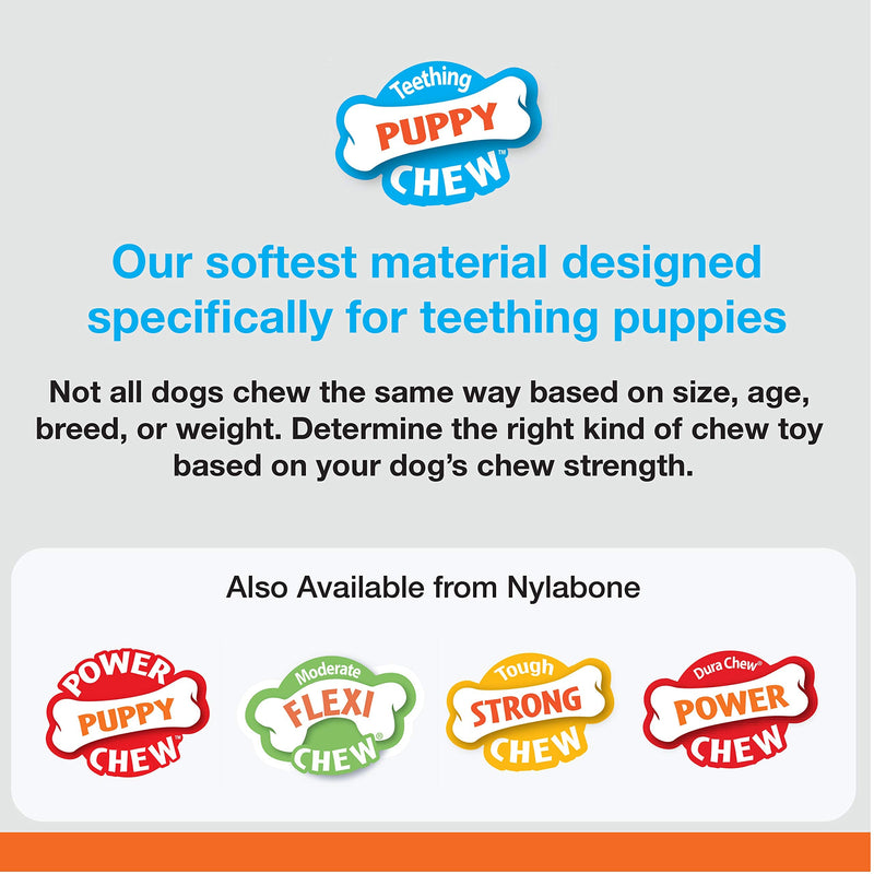 Puppy Chew Toys for Teething Puppies | Small/Regular - Up to 25 Ibs. Bones Peanut Butter & Chicken X-Small/Petite (2 Count)