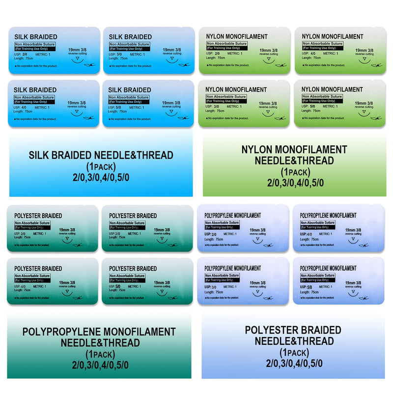 Medarchitect Suture Practice Kit for Medical Student Suture Training, Suture Tools, Suture Thread & Needle