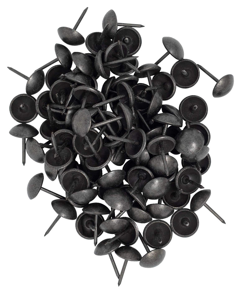 ComfortStyle Premium Upholstery Tacks, Nailhead Decorative Trim for Furniture, 7/16-inch Diameter (100, Black Pearl) 100