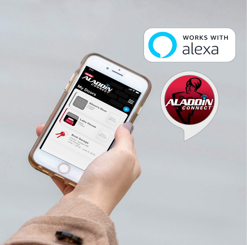 Genie ALKT1-R Aladdin Connect Smart Garage Door Opener, Kit, Works with Alexa & Google Assistant