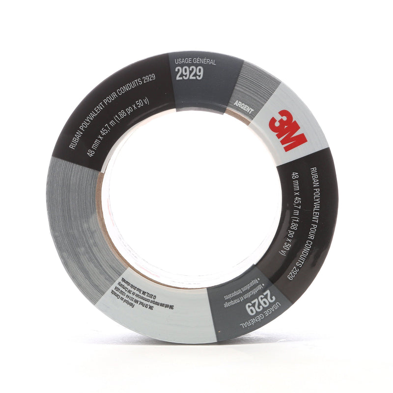 3M General Use Duct Tape 2929, Silver, 1.88 in x 50 yd, 5.5 mil