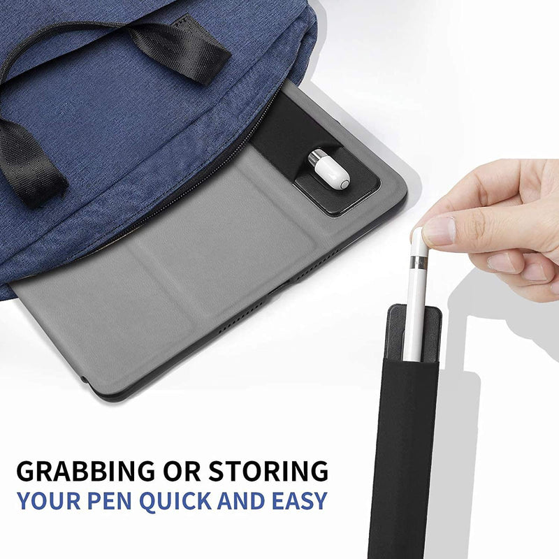 BoxWave Stylus Pouch for HP Pavilion x360 Convertible 2-in-1 (14") (Stylus Pouch by BoxWave) - Stylus PortaPouch, Stylus Holder Carrier Portable Self-Adhesive - Jet Black