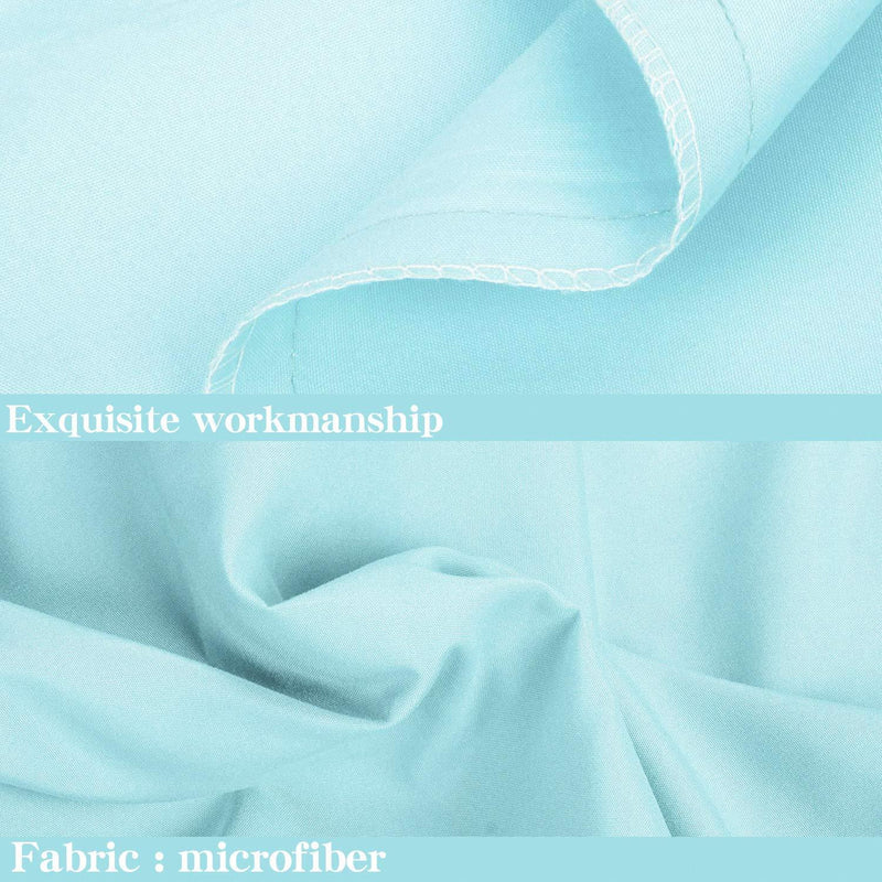 NTBAY Queen Pillowcases Set of 4, 100% Brushed Microfiber, Soft and Cozy, Wrinkle, Fade, Stain Resistant with Envelope Closure, 20"x 30", Aqua Queen (20" x 30")