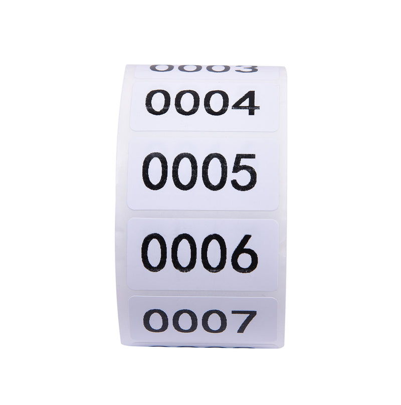 Inventory Labels - Consecutive Number Labels Inventory Stickers - Product Claiming Labels 1-1000 Clothes Numbers, Moving Box Numbering 0.75" x 1.5" Size Labels