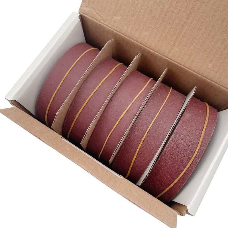 Abrasive Paper 5pc Sandpaper Variety Pack with Dispenser Drawable Emery Cloth Roll Metal Glass Carpentry Sanding Paper (5roll8m) 5roll8m
