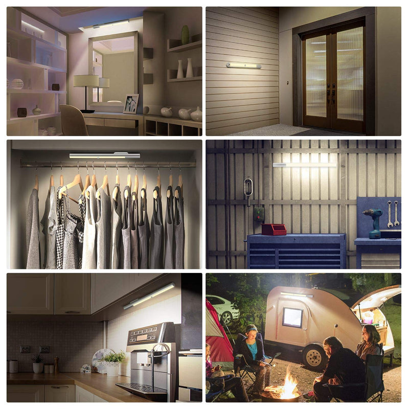 LED Closet Light Battery Operated, BLS T402 Super Bright Wireless Under Cabinet Lighting | Motion Sensor Light | Large 4000mAh Rechargeable Battery Powered | 4000K Daylight White | 180 Days Run Time 4000k Neutral White
