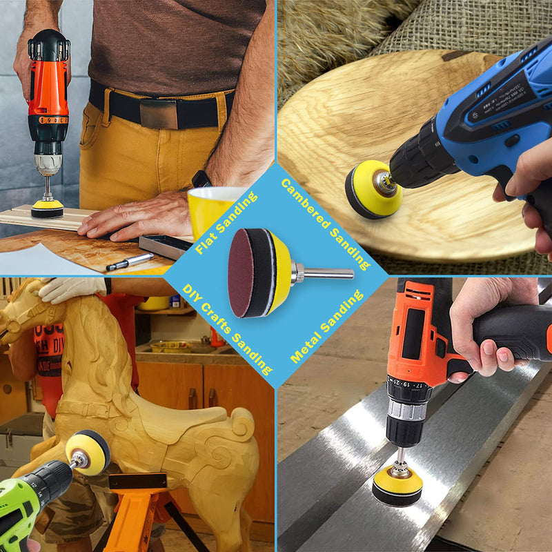 STEBRUAM 240 pieces sanding discs pads 50 mm sandpaper Velcro 2 inch sanding pads grit 60 80 120 180 240 320 400 600 800 1000 2000 3000 automobile wood furniture painting-finishing-home improvement 240 pieces - 60-3000 grit