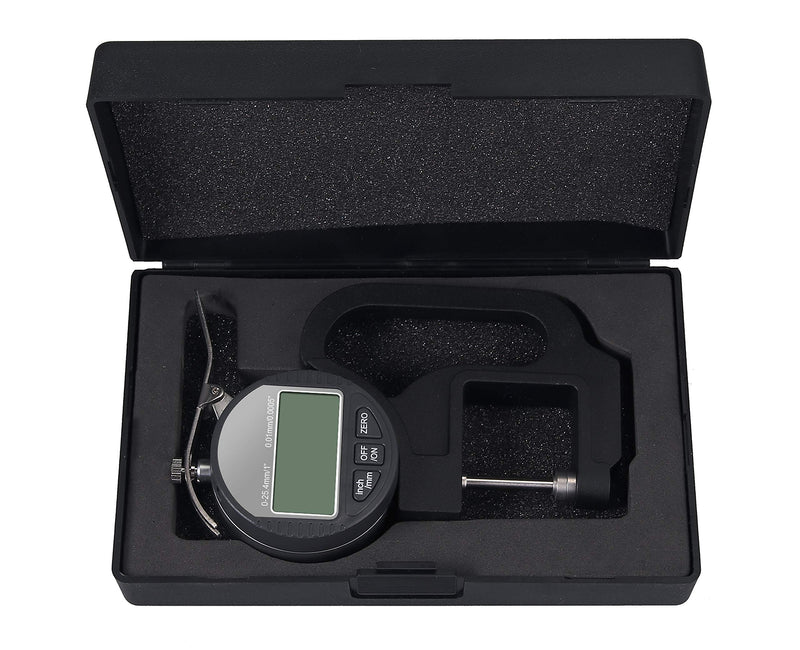 Neoteck Digital Thickness Gauge 1 inch/25.4mm, 0.0005"/ 0.01mm, Thickness Meter Precise Electronic Micrometer with LCD Display 1"/0.0005"