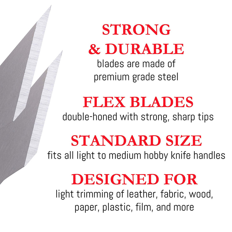 WA Portman Premium Hobby Knife Set & 100 Craft Knife Blades - 12 pc Precision Knife Set & 100 Precision Knife Blades - #11 Art Knife Blades - Craft Knife Set & 100 Craft Blades - Art Knives & Blades