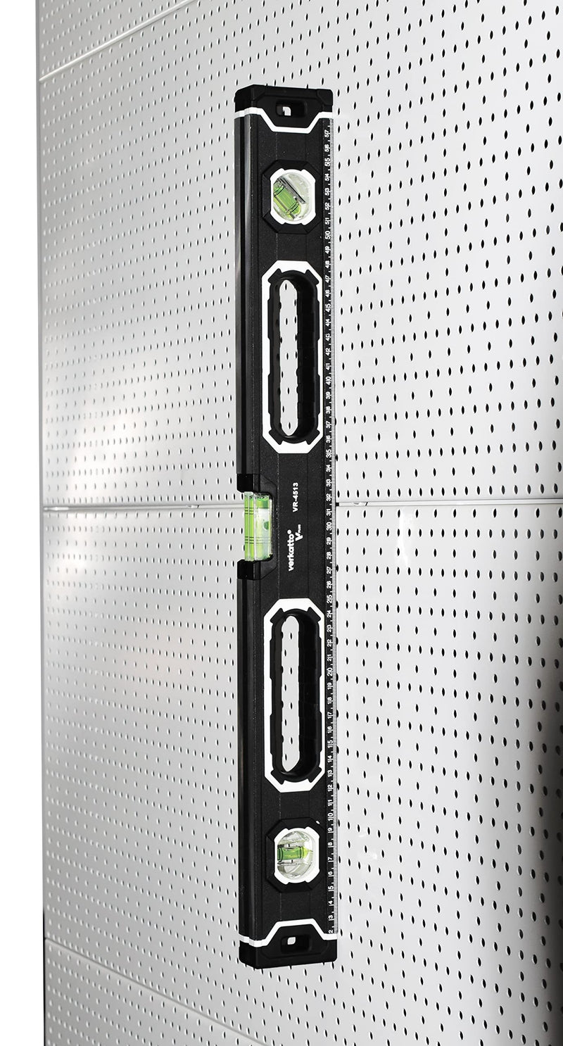 MIVOS - Aluminum spirit level 60cm with magnet system and aluminum housing - Spirit level with 3 levels - High accuracy - Magnetic spirit level 600 mm