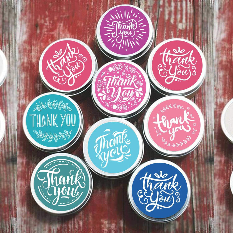 Thank You Sticker Roll of 1000 1.5 Inch 8 Designs Thank You Stickers Small Business Thank You Stickers Pink Thank You Stickers for Packaging Stickers Thank You Large Thank You Stickers