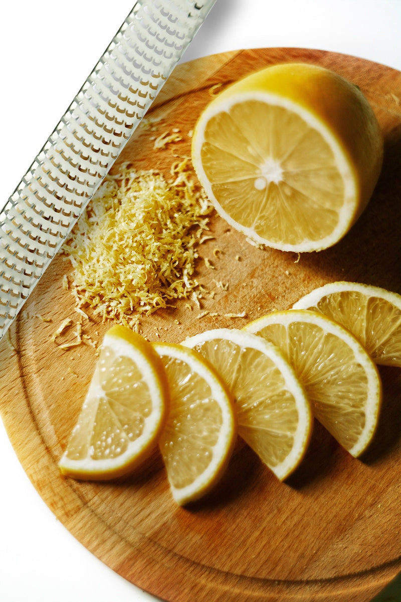 Citrus Lemon Zester & Cheese Grater by AdeptChef - Parmesan Cheese, Lemon, Ginger, Garlic, Nutmeg, Vegetables, Fruits - Razor-sharp Stainless Steel Blade Protective Cover, Dishwasher Safe without Finger Cots Black