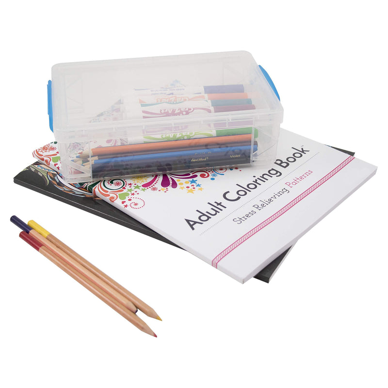 Advantus Super Stacker Storage Case, 2.6" x 5.5" x 9", Clear 2.6" x 5.5" x 9"