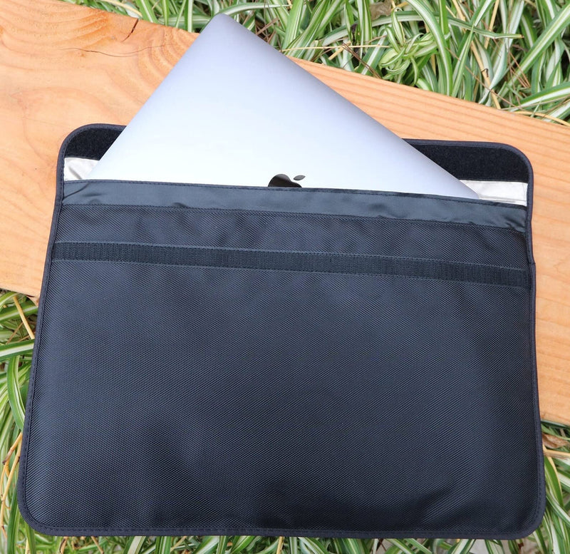 EMF blocking Laptop sleeve [ok.] portfolio made to Block radiation from laptop, phone 5G cellphones, faraday bag okbeanie
