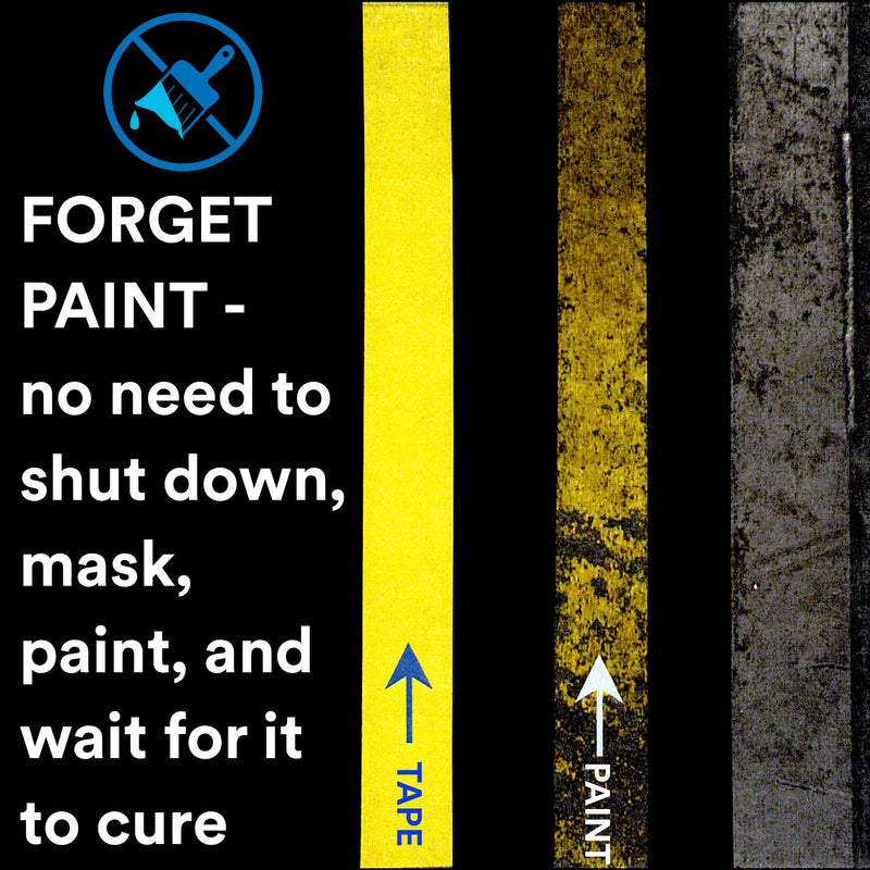 3M Vinyl Tape 471, 1/4 in x 36 yd, Blue, 1 Roll, Blue Floor Tape, Paint Alternative for Floor Marking, Social Distancing, Color Coding, Safety Marking